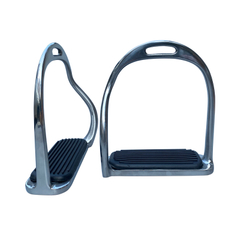Stainless Steel Stirrup With Rubber Pad Safety Horse Stirrup 12cm
