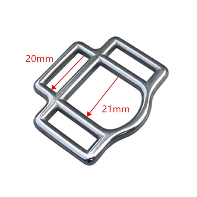  Stainless Steel Halter Buckle 3-slots 