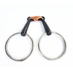 Black Sweet Iron Horse Bit Loose O Ring Snaffle Bit Horse Equipment