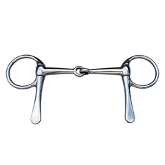 Stainless Steel Half Cheek Bit Training Snaffle
