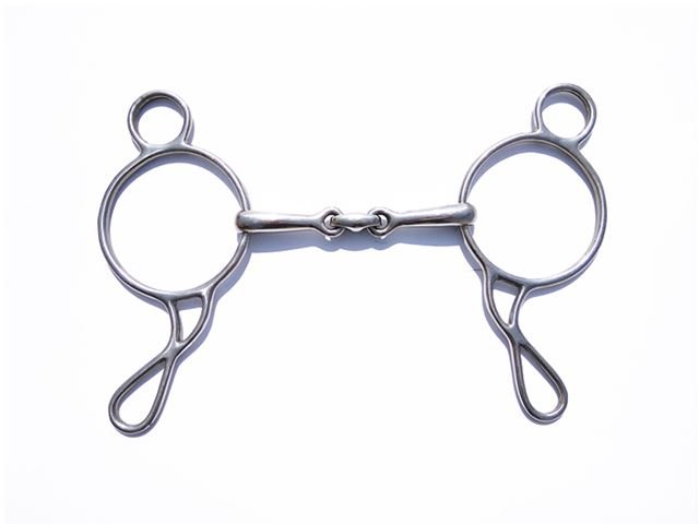Gag Bit Stainless Steel Horse Bit Jointed Mouth Horse Equipment