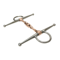 Stainless Steel Full Cheek Bit Twisted Copper Mouthpiece Horse Bit Equipment