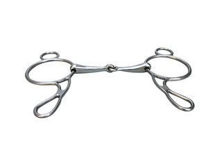 Gag Bit Stainless Steel Horse Bit Jointed Mouth Horse Equipment