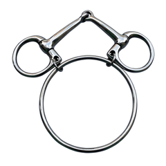 Stainless Steel Dexter Ring Horse Bit Half Cheeck Bit Horse Equipment 5 Inches