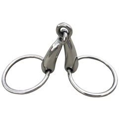 Stainless Steel Loose Ring Snaffle Bit Horse Hollow Mouthpiece 12cm Product Horse Equipement