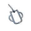  Stainless Steel Half Loop Buckle 2-slots 3.6cm