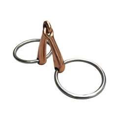 Stainless Steel Ring Snaffle Bits Copper Mouth Bit Horse Riding Equipment 5 Inches