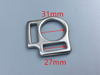 2.7cm 2-slots buckle 
