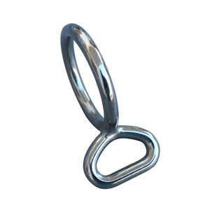  Stainless Steel Ring With Oval Eye Halter Buckle 