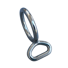  Stainless Steel Ring With Oval Eye Halter Buckle 