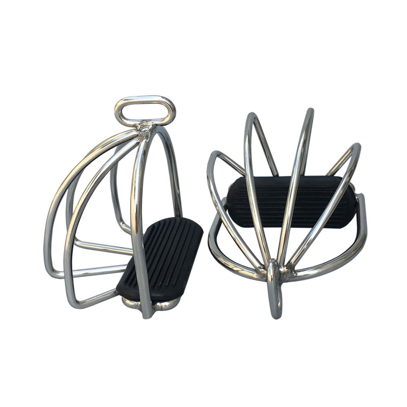 Stainless Steel Safety Stirrups With Cage Horse Equipment Horse Product
