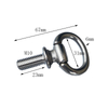 Saddle Hardware Stainless Steel Fall Down Ring With Square NT Saddle Accessories 