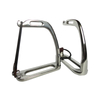 Stainless Steel Peacock Stirrup With Rubber Ring And Leather Horse Equipment